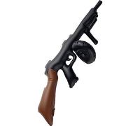 Inflatable Tommy Gun, Black, 75cm / 30in