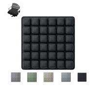 Inflatable Travel Seat Cushion | 3D Air Cell Portable Comfort Pad - Adjustable Support for Airplane, Car, Office Chair & Wheelchair - 200kg Capacity, Ergonomic Pressure Relief(Black2)