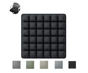 Inflatable Travel Seat Cushion | 3D Air Cell Portable Comfort Pad - Adjustable Support for Airplane, Car, Office Chair & Wheelchair - 200kg Capacity, Ergonomic Pressure Relief(Black2)