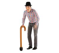 Inflatable Walking Stick Brown, Perfect for Party Prop Accessory