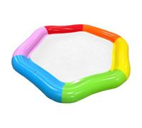 Inflatable Water Float - 177x157cm Hexagonal Inflatable Colorful Mat