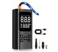 Inflateur de pneus sans fil portable compresseur d'air 150 PSI avec 150PSI | Pour car and motorcycle tires with voiture et moto avec pompe sans fil 150 PSI et compteur 150PSI