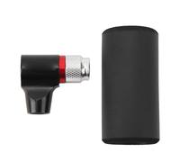 Inflateur des pneus de vélo CO2 avec manche isolée compatible pour la soupape de la vanne Presta pour un filetage UNF 3/8 pouces 12G 16G 18G 25G Pompe à vélo de cartouches (Noir)