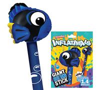 Inflatimals - Poisson Chirurgien Bleu de Deluxebase. Ballon Gonflable géant en Forme d'animal Marin. Jouet Cadeau pour Enfants ou décoration pour fête d'anniversaire