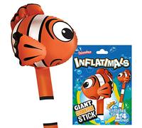 Inflatimals - Poisson Clown de Deluxebase. Ballon Gonflable géant en Forme d'animal Marin. Jouet Cadeau pour Enfants ou décoration pour fête d'anniversaire