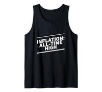 Inflation All Time High Funny Text of Inflation Humour Citations Débardeur