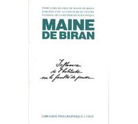 Influence de l'habitude sur la faculté de penser (OEuvres, tome II)
