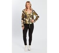 Influence Tie-Sleeve Long-Sleeve Blouse Vert 12 (M) Female