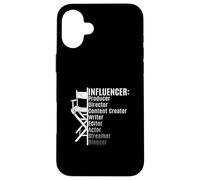Influenceur, créateur de Contenu, producteur, écrivain I do it All ! Coque pour iPhone 16 Plus