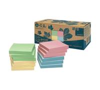 inFO 5644-88BOX Notes repositionnables recyclées couleurs assorties 12 blocs