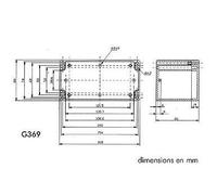 Coffret Etanche en ABS - Gris Fonce 160 x 80 x 85mm