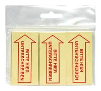 inFO Index repositionnables jaunes "VEUILLEZ SIGNER ICI" 3x 50 bandes