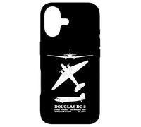 Infographie des Silhouettes d'avion de Ligne Douglas DC-3 Coque pour iPhone 17