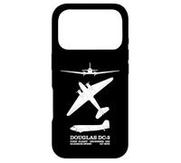 Infographie des Silhouettes d'avion de Ligne Douglas DC-3 Coque pour iPhone 17 Pro