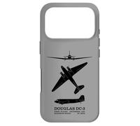 Infographie des Silhouettes d'avion de Ligne Douglas DC-3 Coque pour iPhone 17 Pro