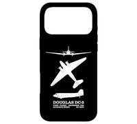 Infographie des Silhouettes d'avion de Ligne Douglas DC-3 Coque pour iPhone 17 Pro Max