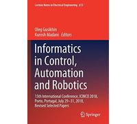 Informatics In Control, Automation And Robotics