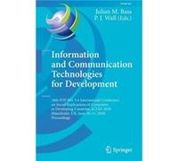 Information and Communication Technologies for Development - Springer Nature Switzerland AG - Springer Nature Switzerland AG - Livre en Anglais - Paperbac Springer Nature Switzerland AGSpringer Nature