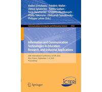 Information and Communication Technologies in Education, Research, and Industrial Applications: 20th International Conference, ICTERI 2025, Nice, France, September 1-4, 2025, Proceedings