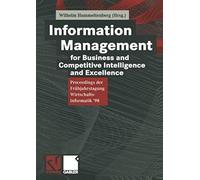 Information Management For Business And Competitive Intelligence And Excellence
