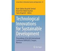 Information Systems and Technological Advances for Sustainable Development: Proceedings of the 6th International Conference Data2025, Tangier, Morocco