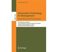 Information Technology For Management: Current Research And Future Directions