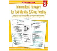 Informational Passages For Text Marking & Close Reading: Grade 2