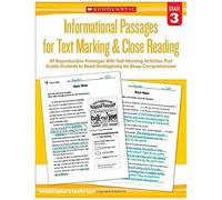 Informational Passages For Text Marking & Close Reading: Grade 3
