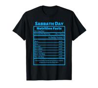 Informations nutritionnelles du Jour du Sabbat. Données nutritionnelles du Jour du Sabbat T-Shirt