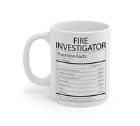 Informations Nutritionnelles Pour Les Enquêteurs Incendie Tasse À Café Drôle Tasses Céramique Tasse Pour Ami Collègue Petit Déjeuner 330Ml