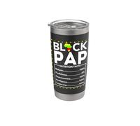 Informations nutritionnelles sur Black History Pap Juneteenth King Father Men Gobelet isotherme en acier inoxydable double paroi