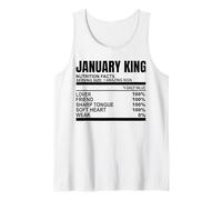 Informations nutritionnelles sur la Nutrition de January King Men Birthday Funny Boy Débardeur