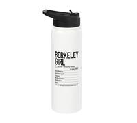 Informations nutritionnelles sur la nutrition des filles de Berkeley | Funny California Stainless Steel Insulated Water Bottle