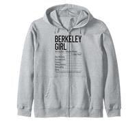 Informations nutritionnelles sur la Nutrition des Filles de Berkeley | Funny California Sweat à Capuche