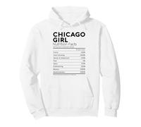 Informations nutritionnelles sur la Nutrition des Filles de Chicago Illinois Women Funny Deep Dish Sweat à Capuche