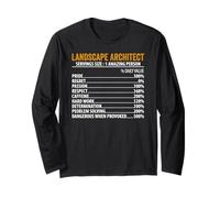 Informations nutritionnelles sur les architectes paysagistes hommes femmes Manche Longue