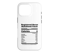 Informations nutritionnelles sur Les infirmières autorisées Coque pour iPhone 16 Pro