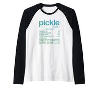 Informations nutritives sur Les cornichons - Graphique Amusant pour Les gourmets Manche Raglan