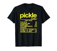 Informations nutritives sur Les cornichons - Graphique Amusant pour Les gourmets T-Shirt