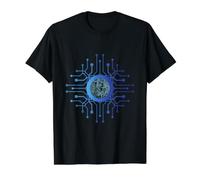 Informatique de Circuit imprimé Science-Fiction CPU T-Shirt Graphique avec Valeur, Homme, Noir, M
