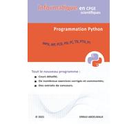 Informatique en CPGE scientifiques: Programmation Python