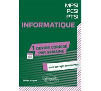 Informatique. MPSI-PCSI-PTSI - Olivier Arrigoni - Ellipses - broché - Scolaire / Universitaire