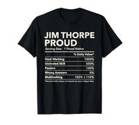 Infos nutritionnelles de Jim Thorpe, Pennsylvania Proud T-Shirt