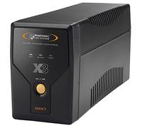 Infosec 65235 X3-650 Onduleur Tour à 4 prises IEC Secours RJ11/45 USB 560 VA