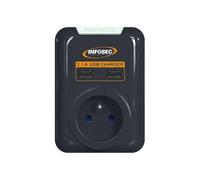 INFOSEC UPS SYSTEM Unité de distribution secteur S1 USB NEO 230 V 3680 W 3 pôles 2x USB