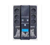 Infosec Zen-X 600 Onduleur Line Interactive 0.6kVA/360W, 6 Prises CA, USB, RJ11/45, Écran LCD, AVR, 162-290V Input, Batterie 12V/7Ah