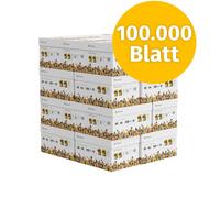 Infowerk Papier d'impression Papier à copier 100000 feuilles A4 80g Premium blanc Vainqueur du test PEFC