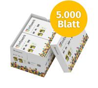 Infowerk Papier d'impression Papier à copier 5000 feuilles 10 x 500 A4 80g Premium blanc Vainqueur du test PEFC