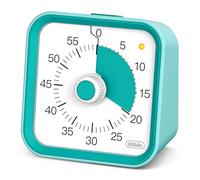 InfPokid Minuteur Visuel Timer Enfant avec Fonction Pause, Compte à Rebours de 60 Minutes Minuteur Enfant pour Salle de Classe, études, Cuisine, Silencieux Gestion du Temps pour Le TDAH (Vert)