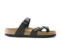 Birkenstock Mayari Cuir Gras, Tongs Femme - Noir (Noir Noir) - 39 EU Normale